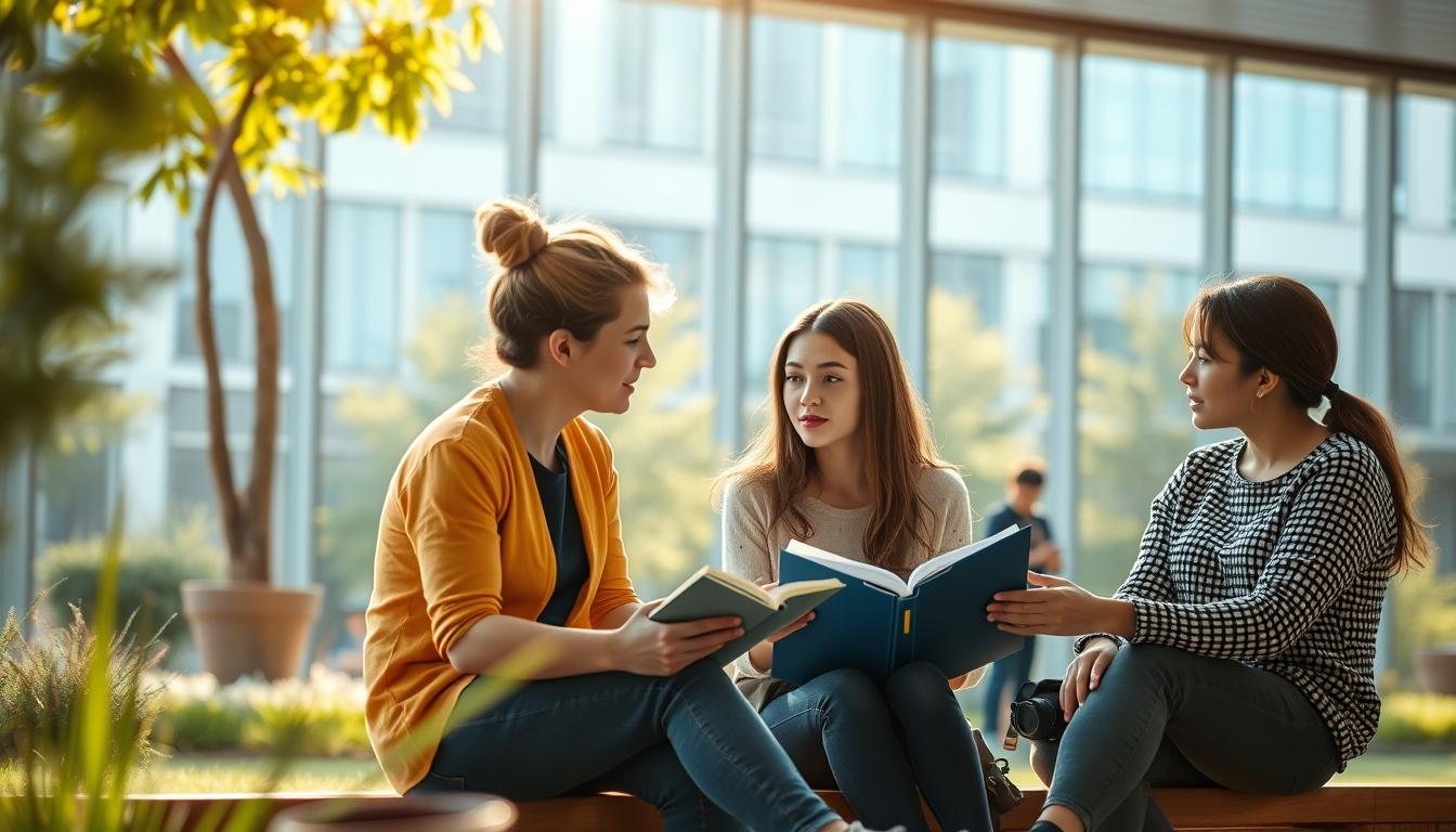University campus and academic environment in Paris